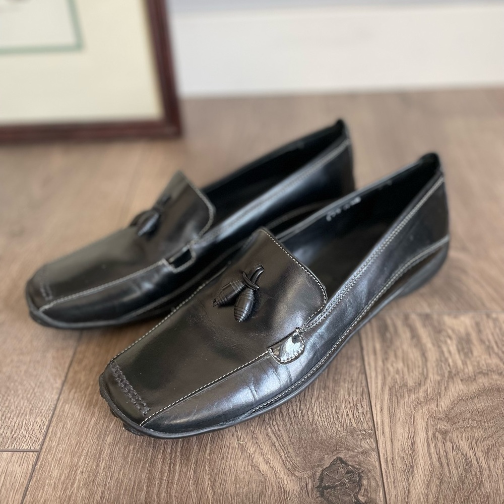 Sesto Meucci Classic Italian Leather Tassel Driving Shoe Loafers Slip On
